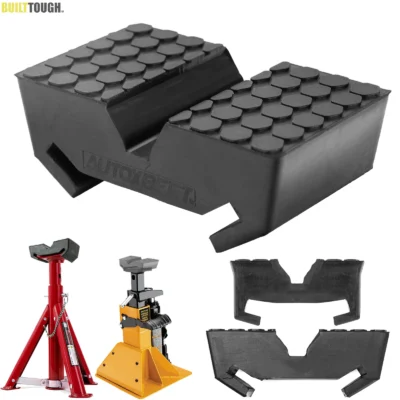Carro de borracha entalhado jack suporte almofada garrafa elevador sela adaptador ferramenta reparo quadro suporte ferroviário pitada solda adaptador ferroviário protetor