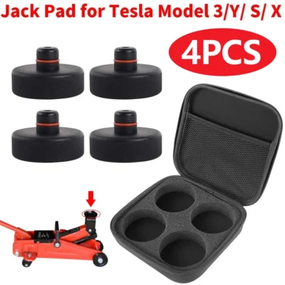 Para tesla silicone jack elevador almofada ponto adaptador para modelo 3 modelo y modelo s modelo x com saco de armazenamento-4 pacote ferramentas de reparo de veículos