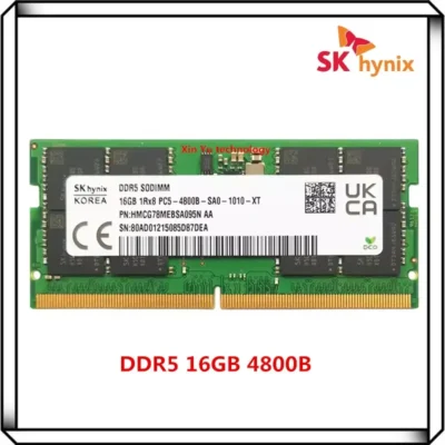 SK Hynix PC5 16GB 1Rx8 4800B DDR5 4800MHz SO-DIMM RAM Notebook original 16G memória para laptop