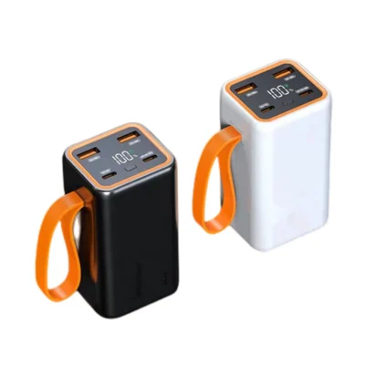 Destacável diy power bank caso 4*21700 bateria pd 22.5w escudo de carregamento rápido lcd display digital power bank diy bateria caso caixa