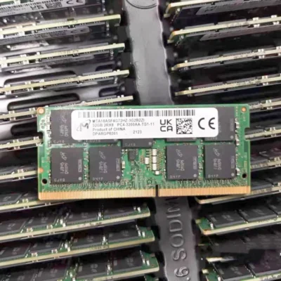 Micron servidor ecc rams ddr4 32gb 3200mhz servidor memória portátil ddr4 32gb 2rx8 PC4-3200AA-11 ecc sodimm servidor memória portátil