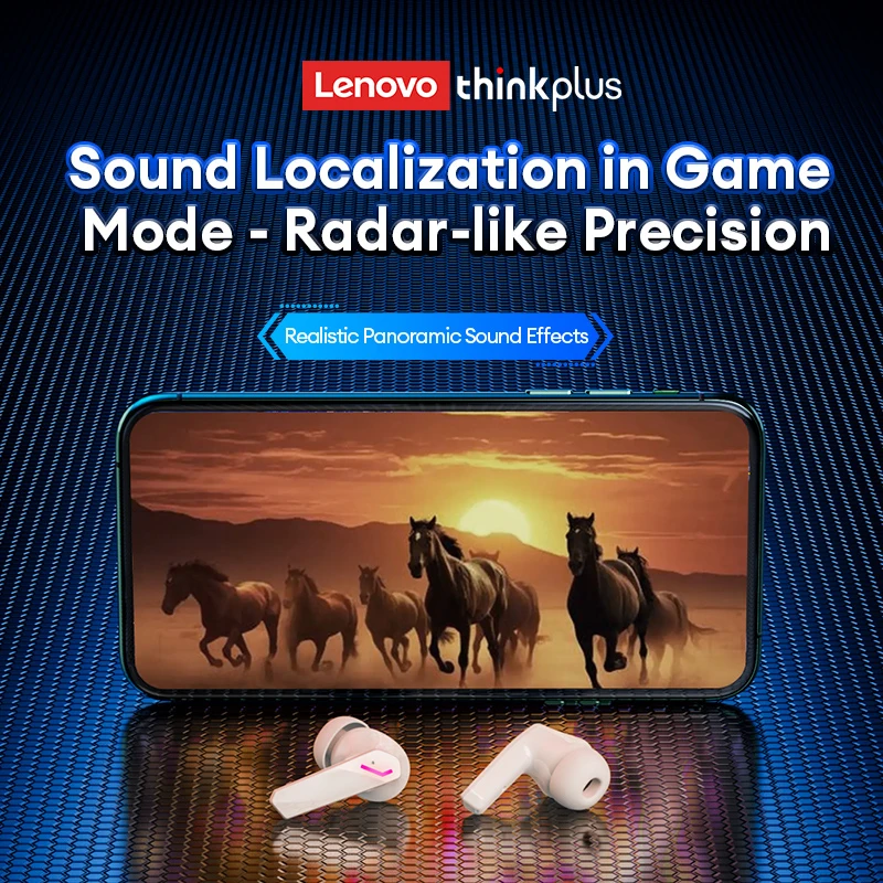 Lenovo gm2 pro tws fone de ouvido estéreo alta fidelidade sem fio baixa latência jogos música modo duplo fones música esporte - Image 4