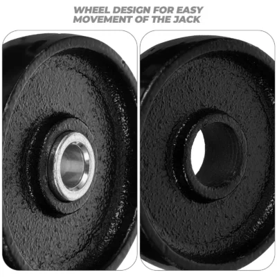 Roda de cric hidráulico horizontal, resistente, peça de substituição de rolo universal, equipamento de elevação de rolamento profissional, cric de carro