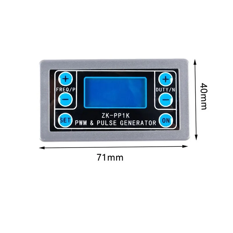 Gerador de sinal pwm lcd de modo duplo ZK-PP1K 1 canal 1hz-150khz pwm ciclo de trabalho de frequência de pulso gerador de onda quadrada ajustável - Image 5