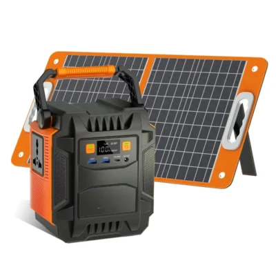 Estação de energia portátil recarregável da bateria de lítio do gerador solar exterior 2024 com inversor