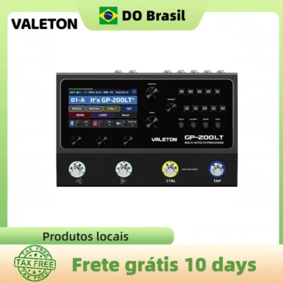 VALETON GP-200LT: Novo Amplificador de Guitarra e Baixo com Modelagem de Caixas IR, Simulação, Multi-Efeitos, Loop de FX, MIDI I/O e Áudio USB Estéreo OTG