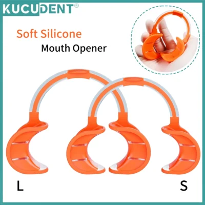 KUCUDENT Dentário Silicone Macio Intraoral Lábio Bochecha Abridor de Boca em Forma de C Expansor Ortodôntico Ferramenta de Cuidados Orais