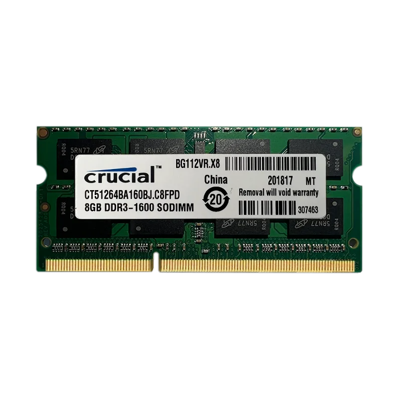 Memória RAM Crucial 8GB 4GB DDR3L DDR3 1600 1333 1866 1066 para laptop SODIMM PC3 PC3L 1.5V 1.35V - Image 3