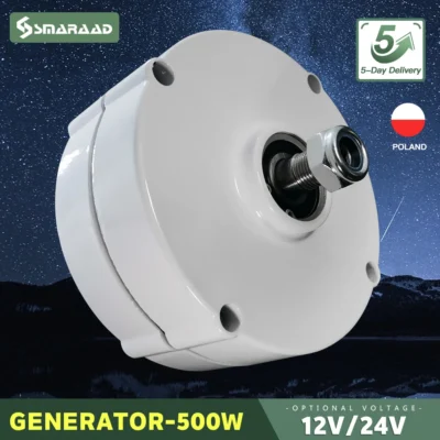 PMG Gerador de Turbina Eólica 500W, 12V 24V 750 Rpm, AC DC Power Turbina de Água Dínamo Magnético Alternador Hidro Moinho de Energia Livre