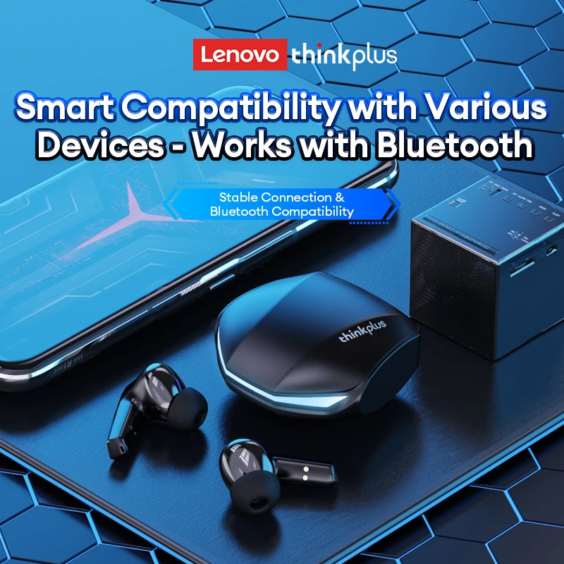 Lenovo gm2 pro tws fone de ouvido estéreo alta fidelidade sem fio baixa latência jogos música modo duplo fones música esporte - Image 2