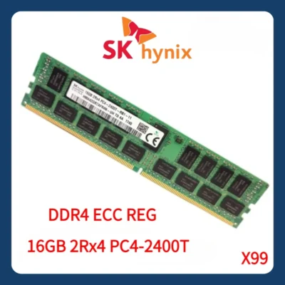 SK hynix 16GB 2Rx4 2400T DDR4 2400MHz ECC REG RDIMM 2RX4 RAM 16G Memória de servidor X99 pode usar