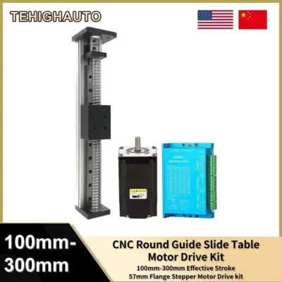 Nema23 57mm motor de passo guia linear kit mesa ferroviária mesa deslizante único trilho parafuso esférico movimento estágio robô eixo único