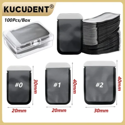 100 pçs/caixa descartável dental x raios filme barreira envelopes digital x-ray varredura placa de fósforo bolsa protetora capa saco clínica