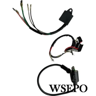 Qualidade DO OEM! Jogo da ignição da faísca (cdi + bobina de ignição + fio magneto) para et650 950 63cc 2 peças do gerador do motor a gás do curso 600w-900w