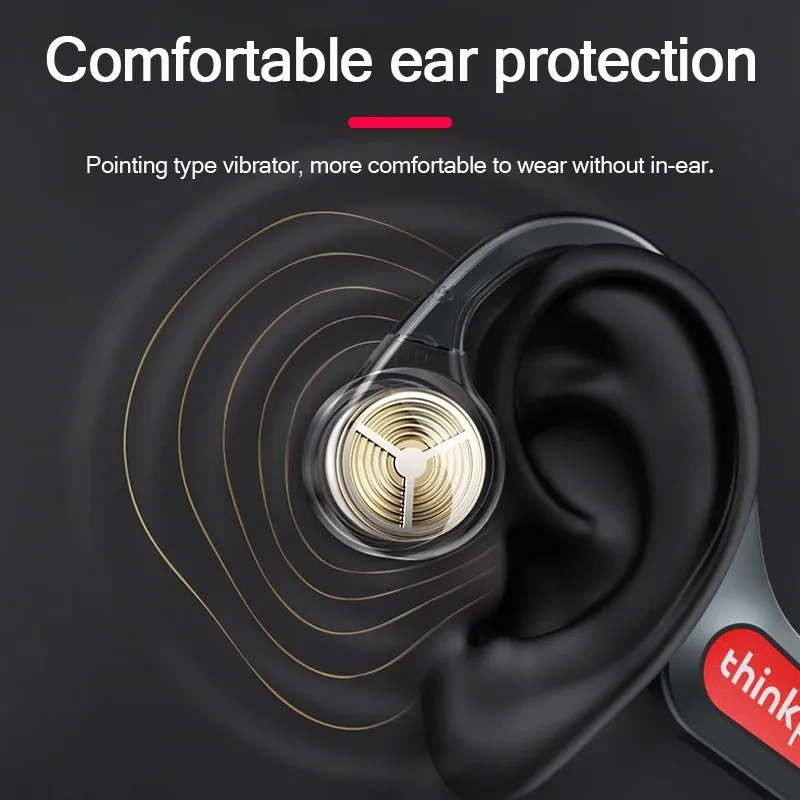 Escolha lenovo x3 pro tws bluetooth v5.3 sem fio condução óssea fone de ouvido ip56 à prova dip56 água música esportes fone para correr - Image 4