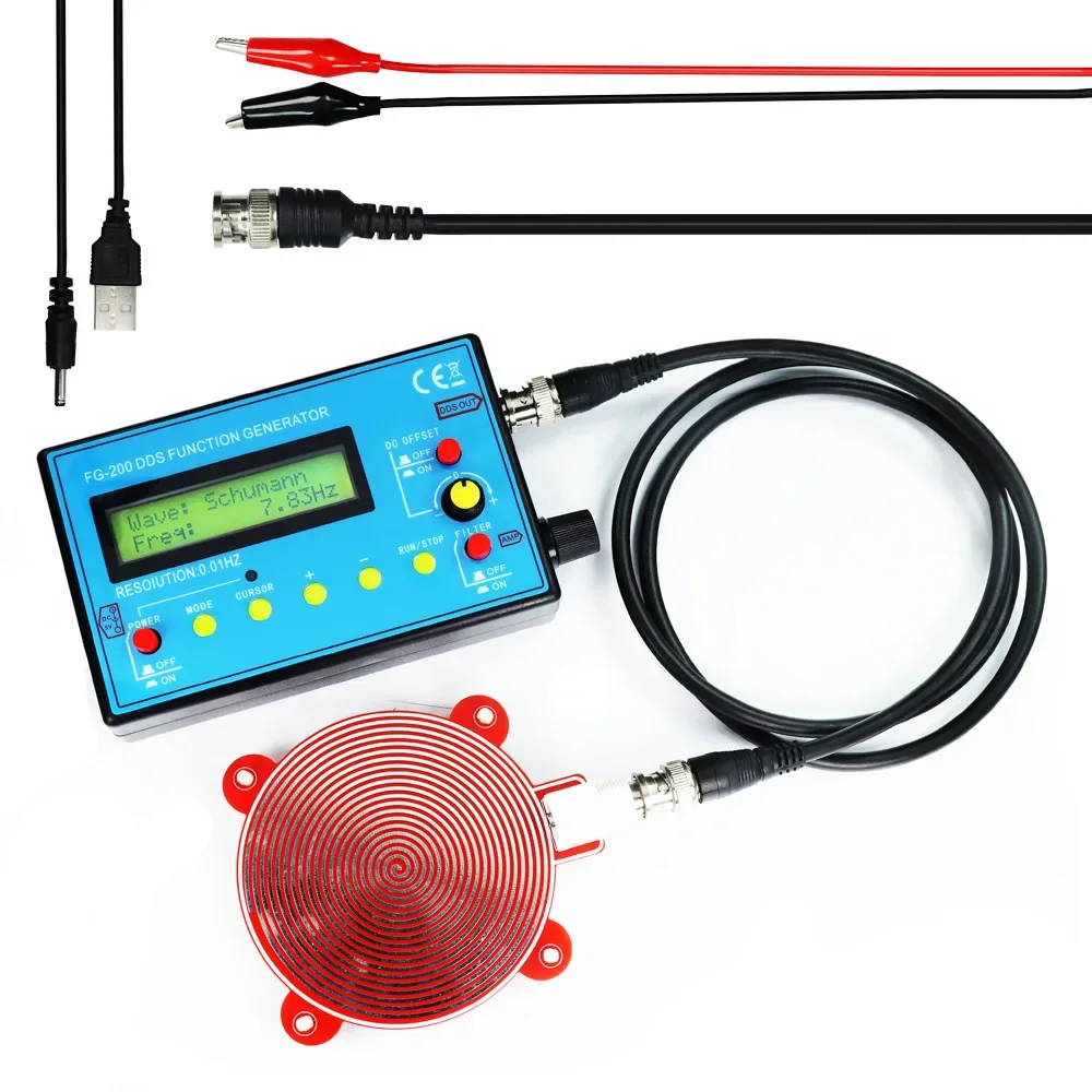 Gerador de Sinal DDS FG-200 0.01Hz-500KHz Módulo Ajustável de Gerador de Sinal Formas de Onda Senoidal+Quadrada+Triangular+Dente de Serra - Image 3