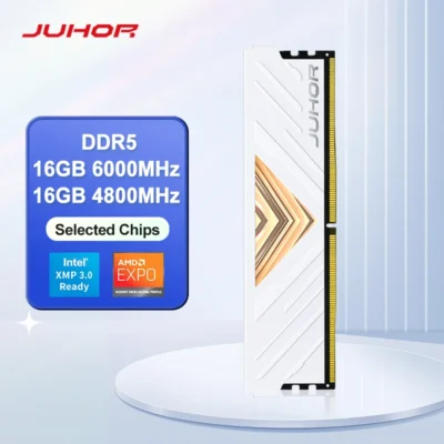 JUHOR DDR5 16GB 5600MHz 6000MHz DIMM Desktop Computador Gaming Memória Ram