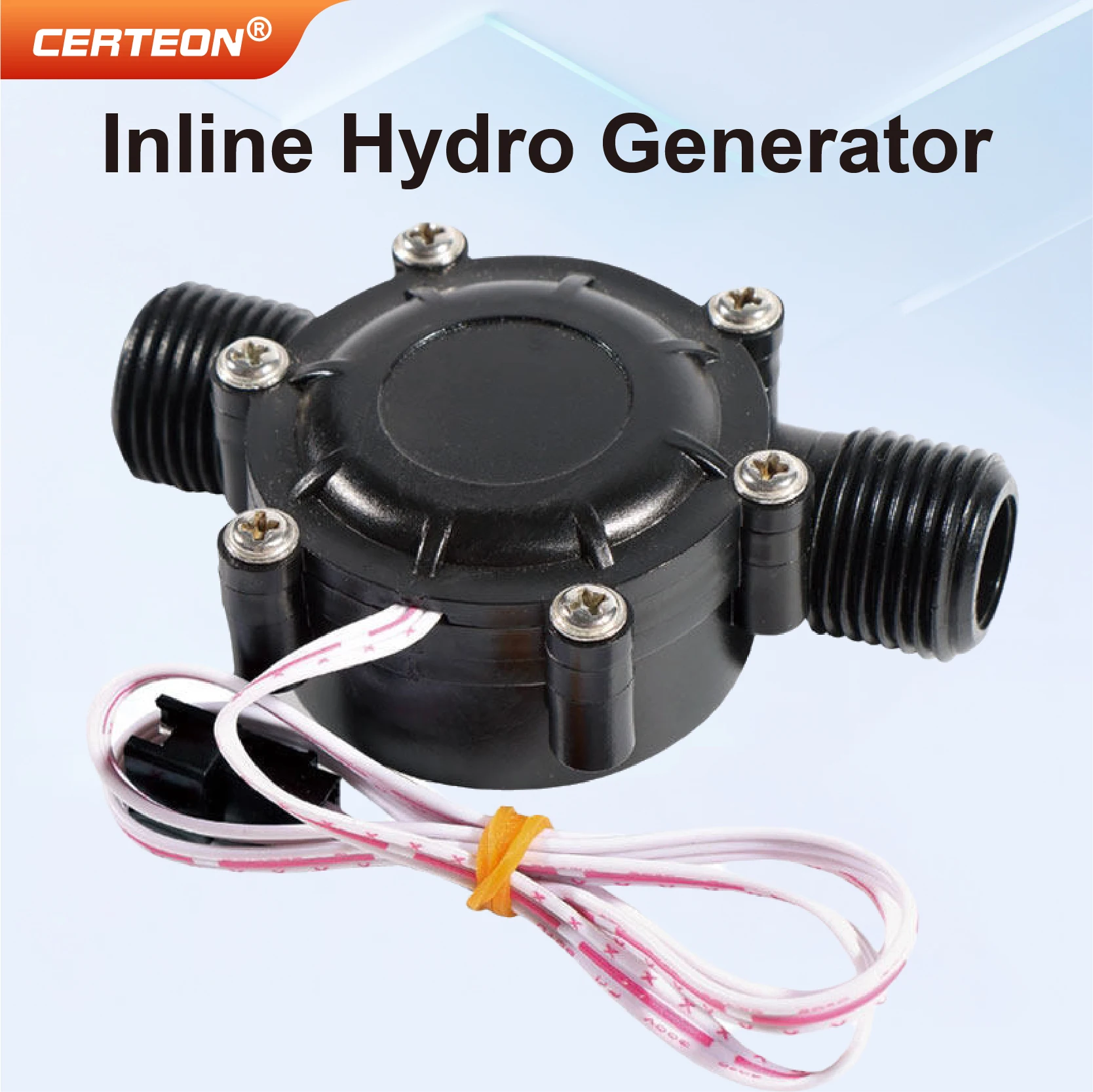 Gerador Hidráulico de Alta Potência para Chuveiro e Torneira Instalação em Tubulação Geração AC 25V com Fluxo de Água Ideal para Banheiro e Casa Inteligente - Image 3