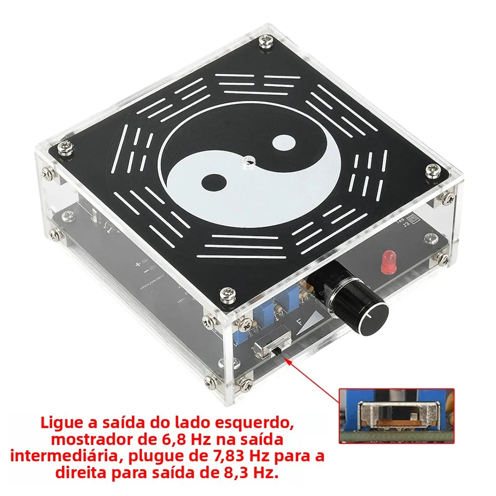 Schumann ressonância ultra-baixa frequência pulso gerador de onda senoidal 15w potência ajustável 6.8/7.83/8.3hz ressonador de áudio - Image 3