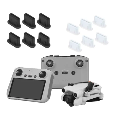 Porta de carregamento usb c tipo c interface poeira plug capa de silicone para dji mini 2/3 pro mini 4 pro neo mini 4k rc rc 2 RC-N1/n2/n3