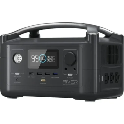 # # Para estação de energia portátil de 288Wh, tomadas CA de 3 x 600 W (pico 1200 W) e lanterna LED, gerador solar silencioso de carregamento rápido e *
