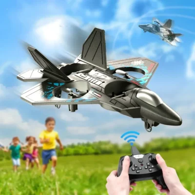2.4G L0712 Avião RC de alto desempenho: Helicóptero planador de combate de espuma EPP com sensor de gravidade e luz, presente ideal para meninos
