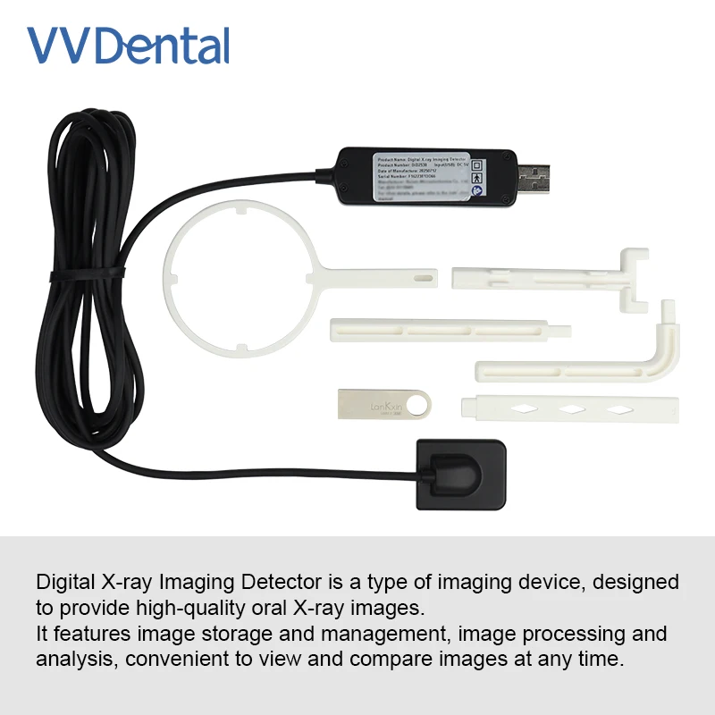 Sensor Digital RVG VVDental para Raios-X, Sistema de Imagem Intraoral de Alta Frequência, Sensor Radiovisógrafo com Imagem HD para Clínica Odontológica - Image 2