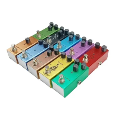 Pedal de guitarra elétrica overdrive vintage/eua sonho/coro clássico/fase vintage/trémolo/retardo analógico/retardo digital/unidade final