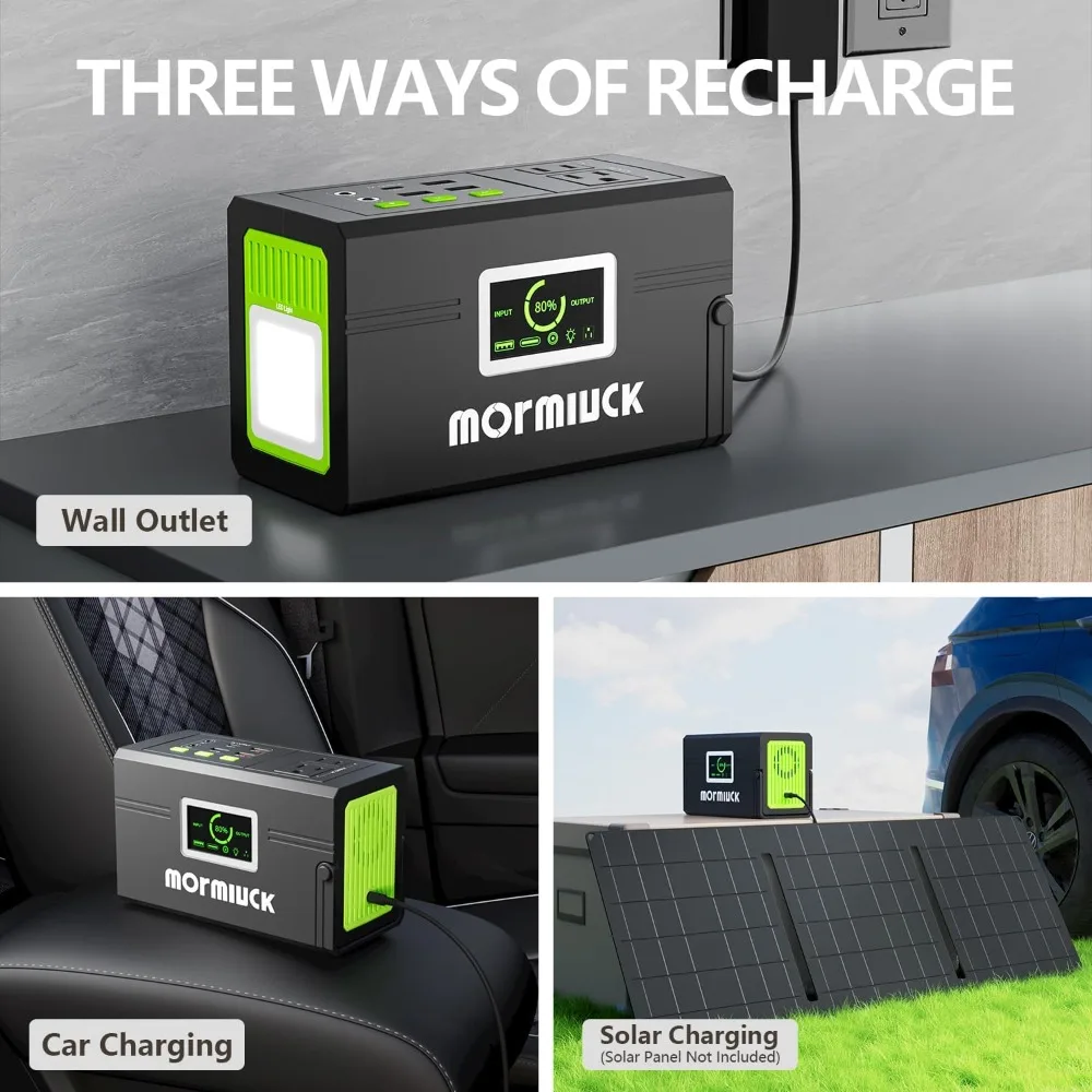 Estação de Energia Portátil 127W Gerador Solar 88.8Wh com Tomada AC USB-C QC3.0 para Camping e Emergências - Image 5