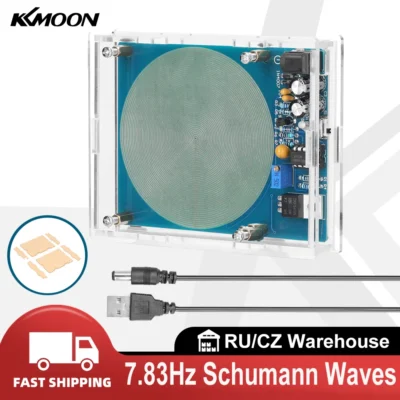 Gerador de ressonância de ondas schumann 7.83hz, ressonador de áudio de pulso de frequência ultrabaixa, interface usb, luz indicadora, função liga/desliga