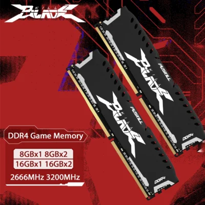 PUSKILL Memória RAM DDR4 16GB 8GB 1.2V 3200MHz 2666MHz Computador de mesa UDIMM Colete de resfriamento Memória Memoria