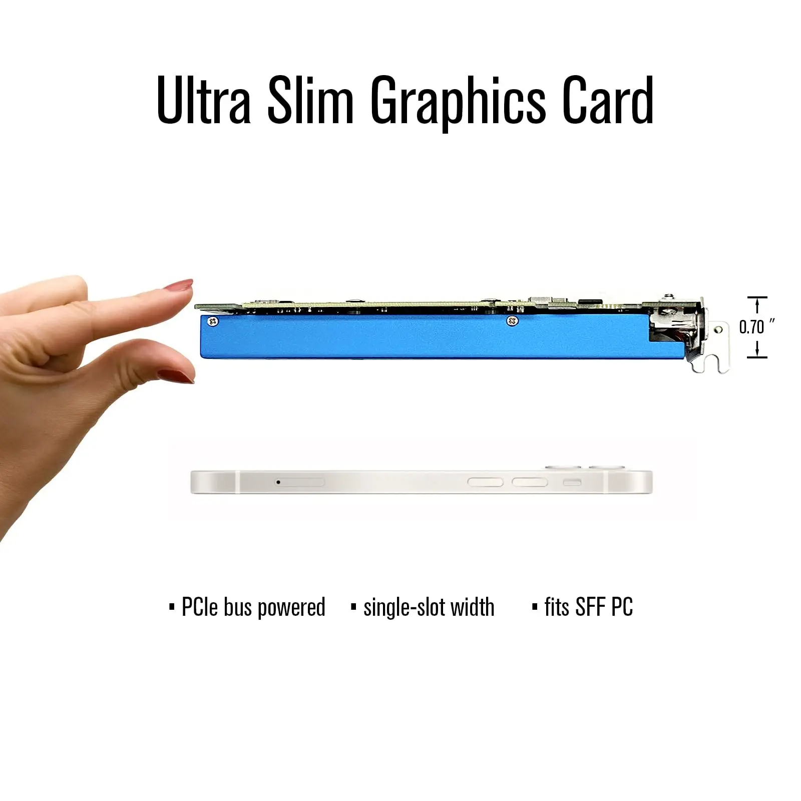 Placa Gráfica SRhonyra Geforce GTX 1060 3/6GB de Baixo Perfil, GDDR5 PCIe 3.0 X16 192 Bits SFF GPU com Duas Portas - Image 4