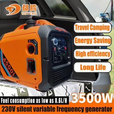 Gerador inversor silencioso de 3500 watts e 230 volts, o melhor gerador recomendado para camping e RV.