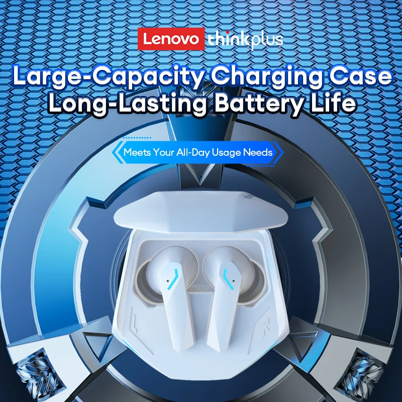 Lenovo gm2 pro tws fone de ouvido estéreo alta fidelidade sem fio baixa latência jogos música modo duplo fones música esporte