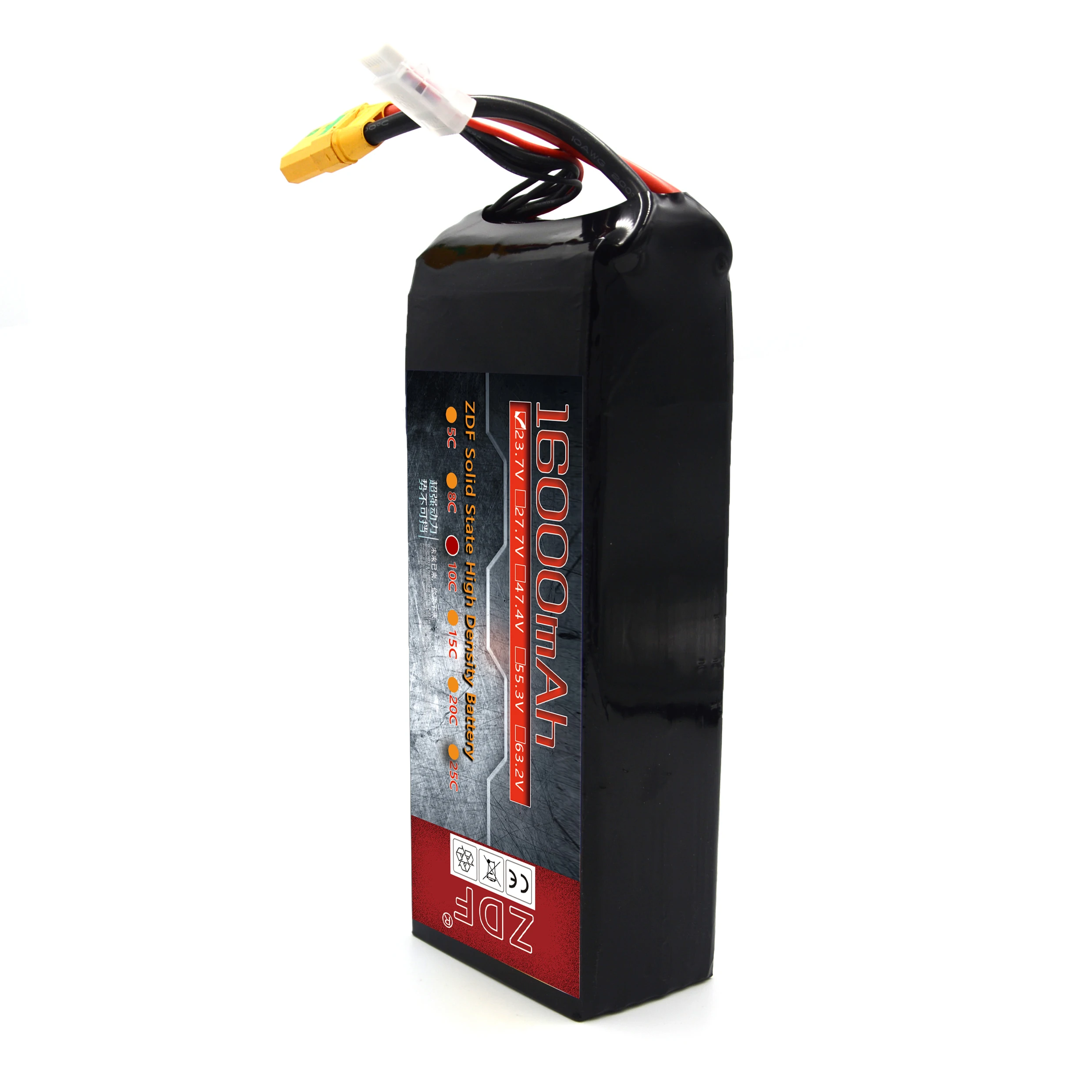 Zdf 16000mah 6s 7S 8S 12S 14S 18S 24S bateria de lítio drone de estado sólido de alta taxa drones agrícolas baterias industriais - Image 11