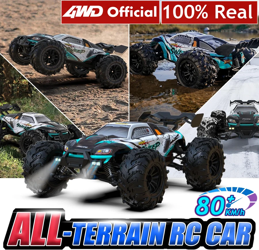 Carro de controle remoto 4wd off road 4x4 rc caminhão buggy de alta velocidade super sem escova 50 ou 80 km/h brinquedo de corrida de deriva rápida crianças adultos - Image 6