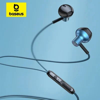 Baseus h19 fones de ouvido com fio 6d estéreo baixo fone de ouvido intra-auricular 3.5mm jack com microfone para xiaomi samsung iphone 6 fones de ouvido