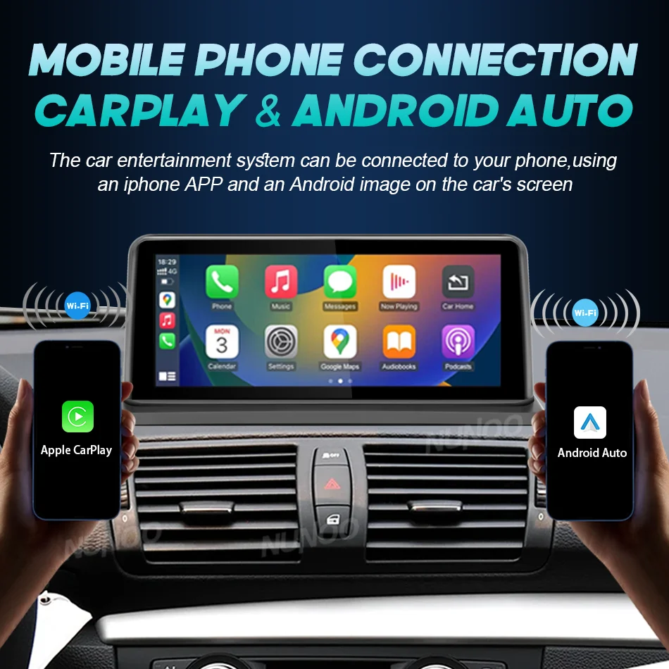 Para bmw série 1 e81 e82 e87 e88 2004-2012 ccc cic sem fio carplay android auto carro multimídia player linux 1920*720 tela - Image 2