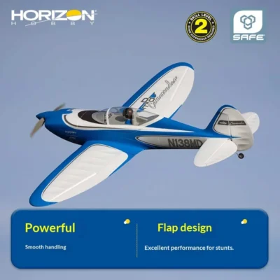 Avião RC Horizon Hobby Commander 1.4m com Asa Fixa, Acrobacias Realistas com Design de Flap, Motor Potente e Sistema de Segurança para Hobbystas de RC