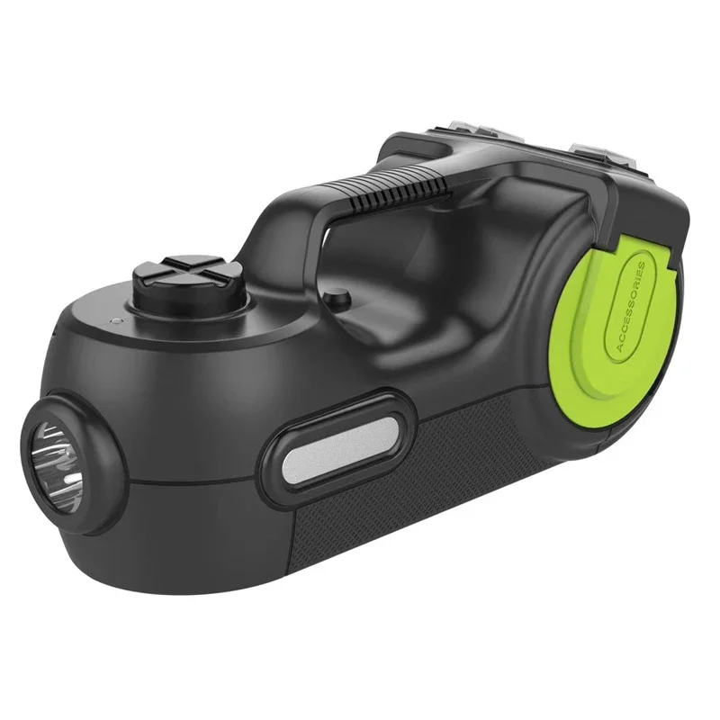 Kit de cric para carro elétrico, 5 toneladas, 12v, 3 em 1, cric hidráulico elétrico com chave de impacto e bomba infladora, led, ferramenta de elevação portátil - Image 3