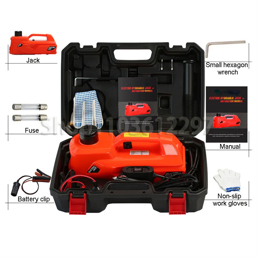 Gato de carro elétrico 155-530mm 5t ferramenta de elevação equipamento de emergência ferramenta de reparo de carro elétrico hidráulico para suv garagem