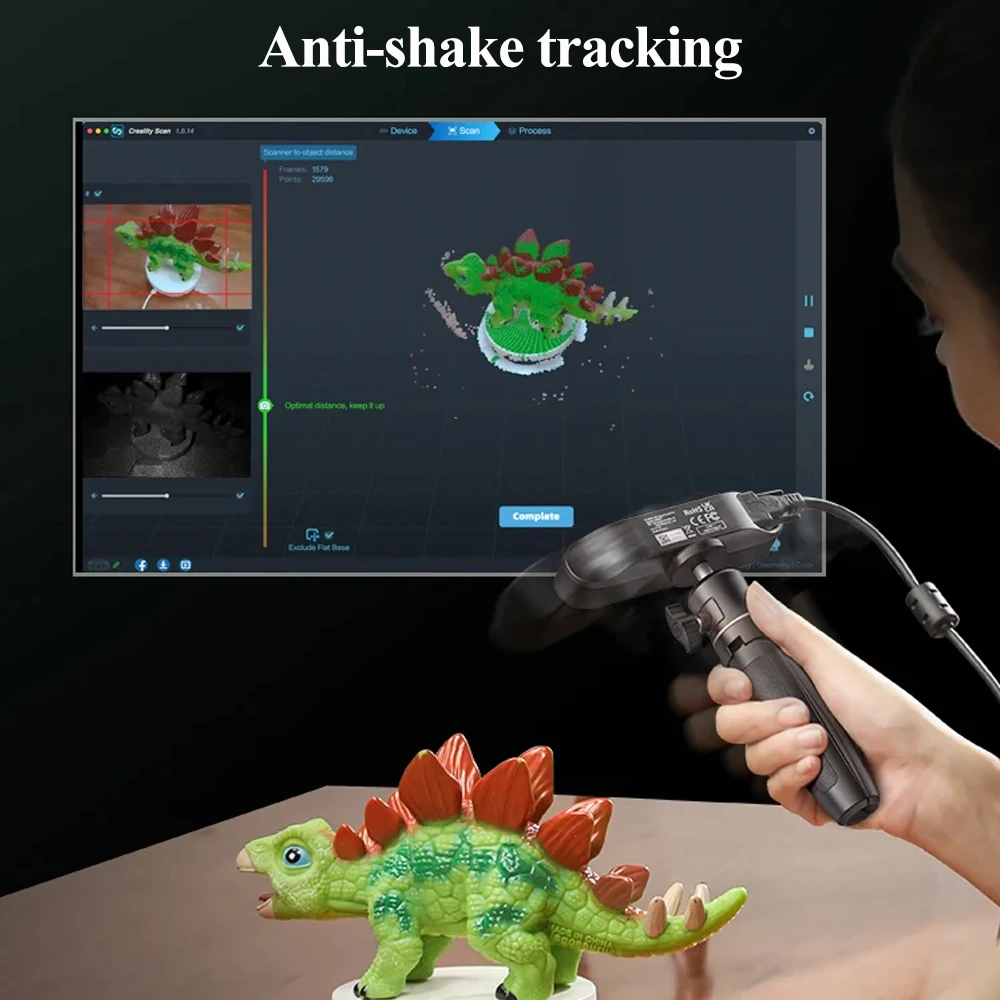 Creality CR-Scan Ferret SE 3D Scanner Anti-Shake Rastreamento 24 bits Full Color até 0,05 mm 30fps Digitalização para impressora 3D CREALITY - Image 4