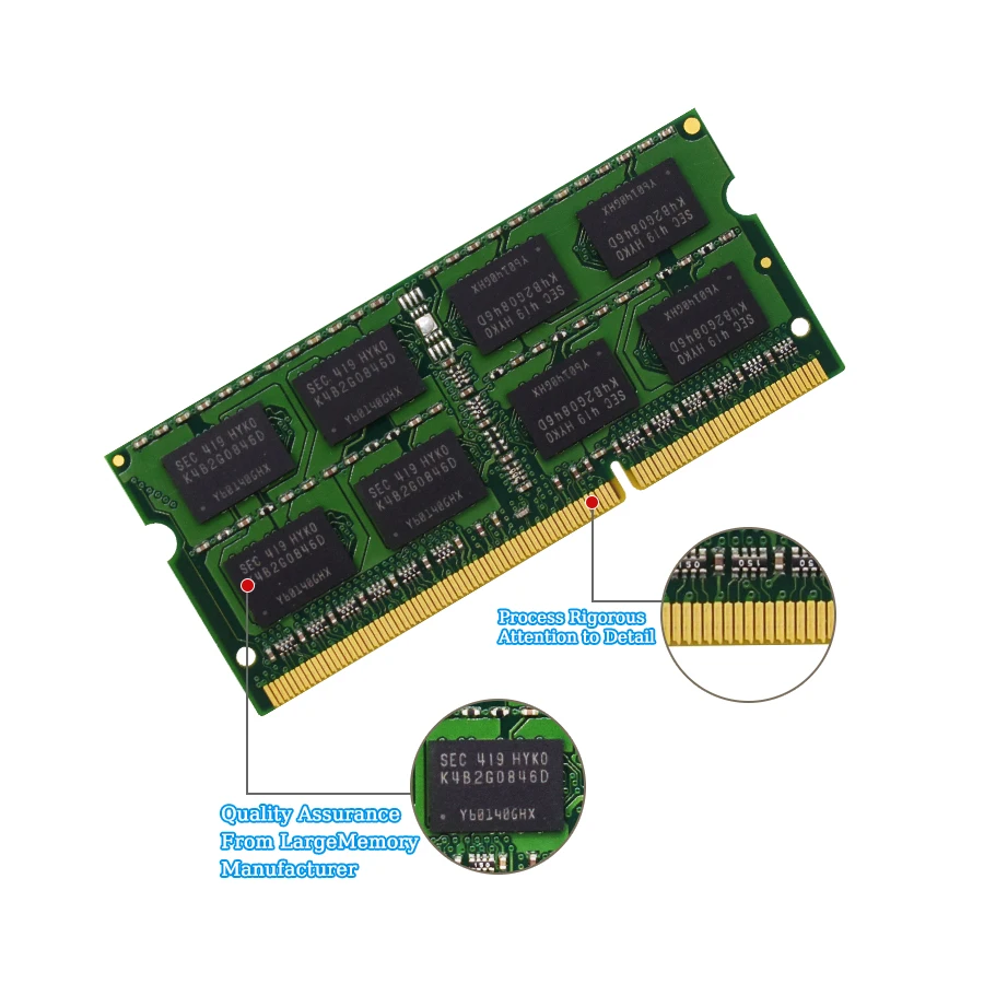 Kingston 2pcs Laptop Ram DDR3L DDR3 8GB 4GB 1066 1333 1600 1866Mhz SODIMM PC3-8500 10600 12800 Notebook Ram DDR3 Dual Channel - Image 3