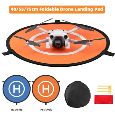 40/55/75cm almofadas de pouso de drone dobráveis para dji avata2/mini 3 4 5 pro, almofadas de pouso dobráveis rápidas para dji mavic 3/mini 2/air 3/air 2s