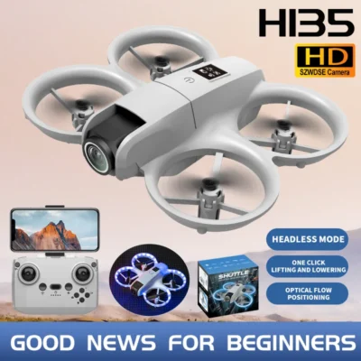 Novo h135 mini drone wifi fpv pairar profissional 4k câmera bolso luzes coloful dron rc avião dobrável quadcopter rc brinquedos presentes