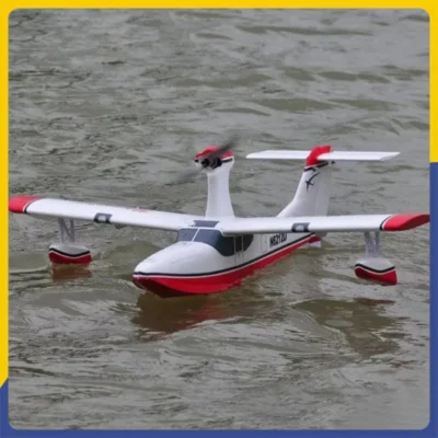 Avião de controle remoto de espuma epóxi resistente a choques, modelo de avião de água, brinquedo durável para brincar ao ar livre e exibição interna