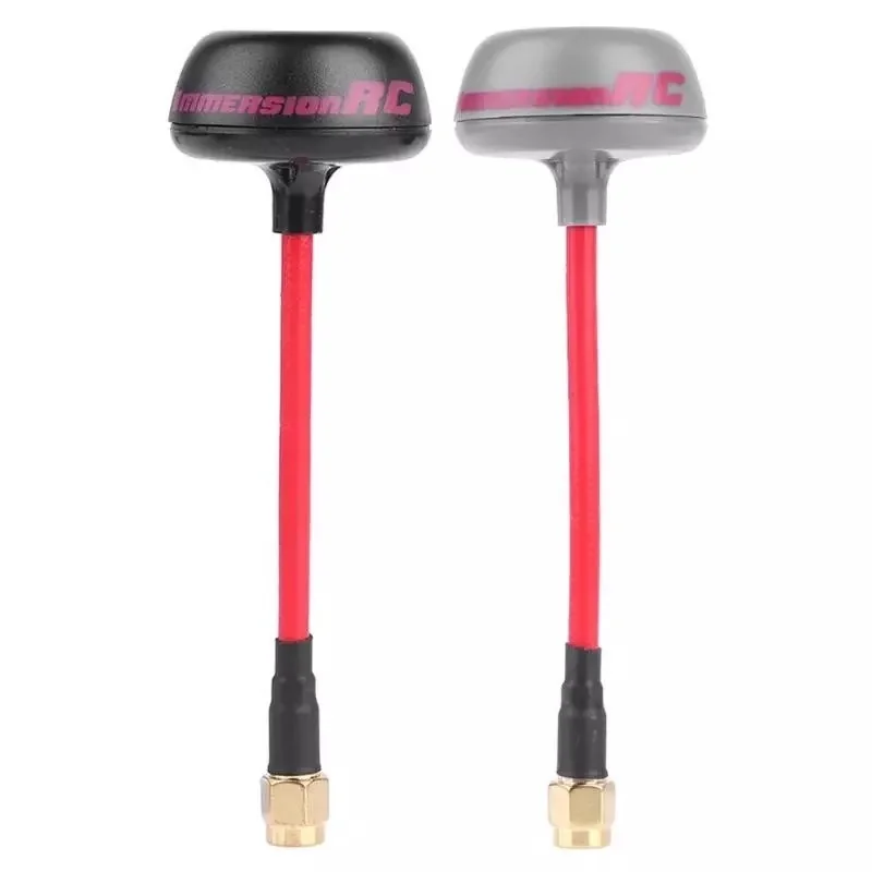 Antena cogumelo RHCP FatShark 5,8 GHz - FPV RX/TX de longo alcance com SMA macho e RP SMA baixa latência para drones de corrida e óculos DJI