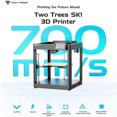 Twotrees sk1 impressora 3d 700 mm/s impressão de alta velocidade guias lineares duplas impressora 3d fdm com firmware klipper nivelamento automático