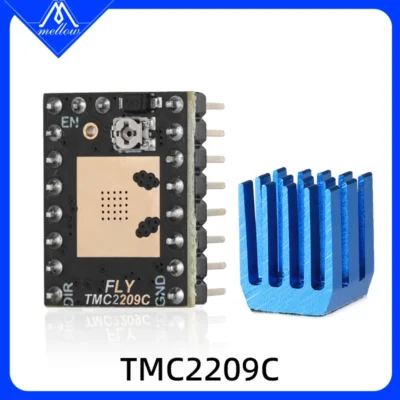 Mellow fly tmc2209 driver de motor silencioso passo 256 subdivisão stepstick uart 2.8a para Fly-C8 d5 placa voron peças de impressora 3d