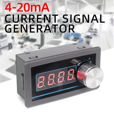 Gerador de sinal atual ajustável, Simulação Módulo Transmissor para PLC Inverter Servo Flow-Valve, 4-20mA